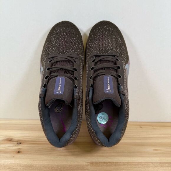 Nike Air WinFlo 11 road running shoes womens 8.5 taupe grey barely volt obsidian - Picture 6 of 8